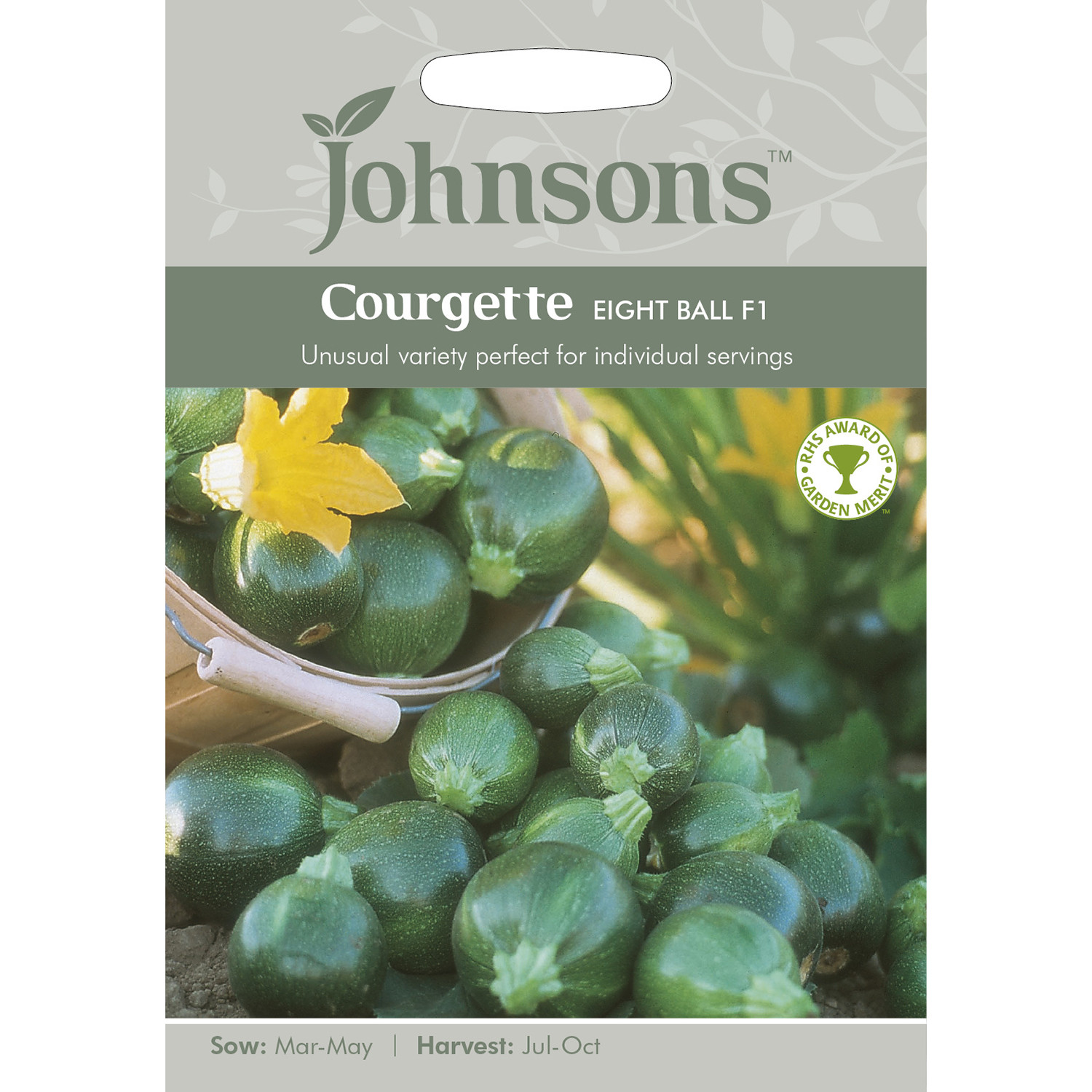 Johnsons 8 Ball F1 Courgette Seeds Image 2