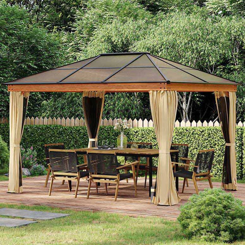 Outsunny 3 x 3.6m Hardtop Canopy Gazebo Image 1