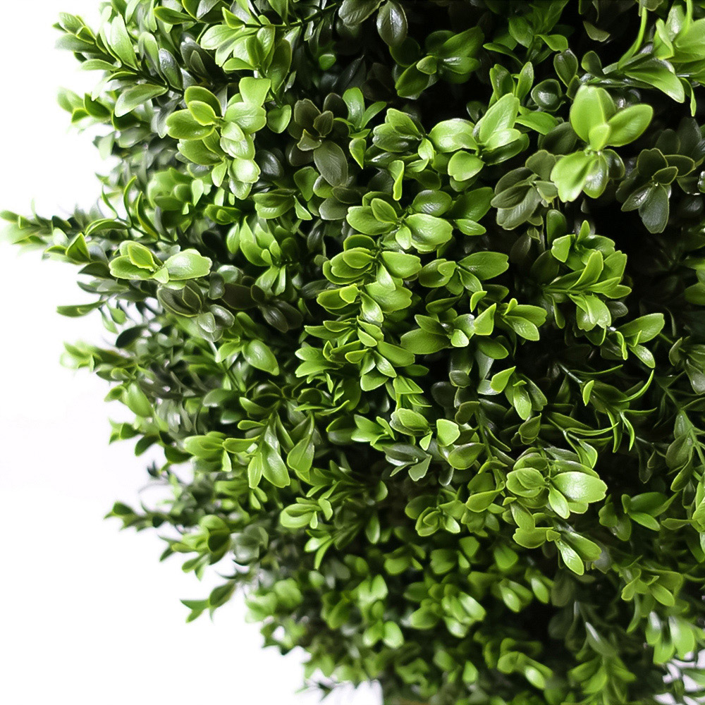Leaf Buxus Ball Cone Artificial Tree in Pot 4ft 2 Pack Image 4