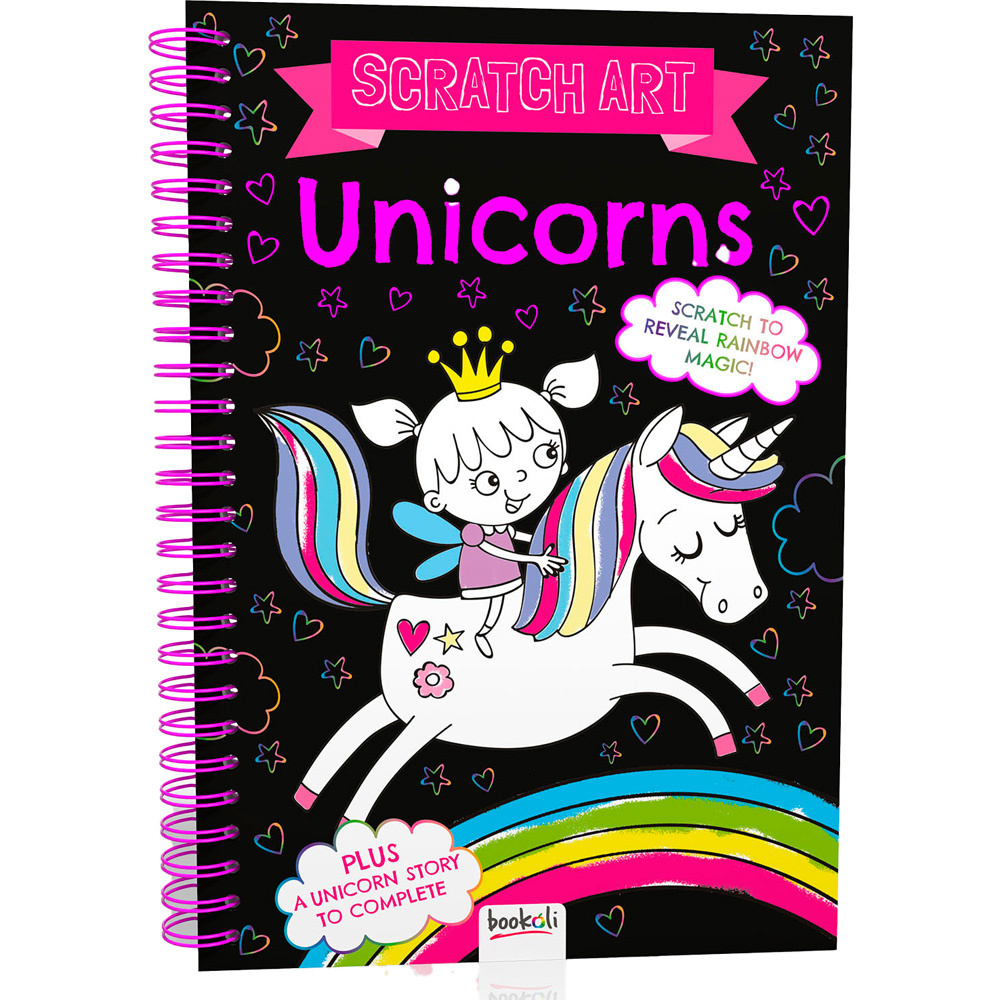 Bookoli Scratch Art Unicorn Fun Book Image