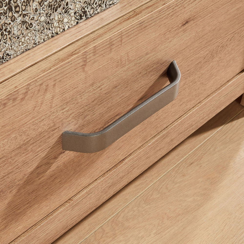 Home Source Huntingdon 2 Drawer 2 Shelf Oak Effect TV Unit Image 6