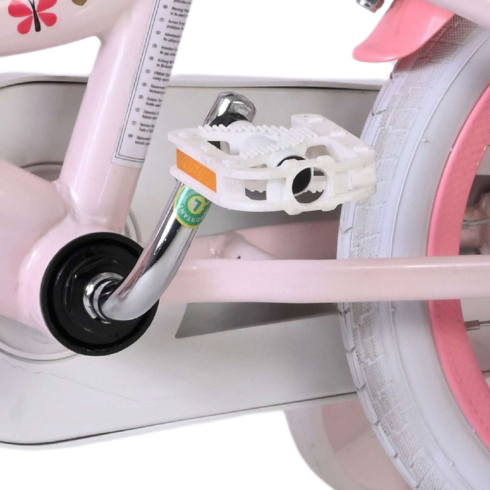 Volare Hello Kitty Kids 12 inch Pink Bike with Stabilisers and Basket Image 9