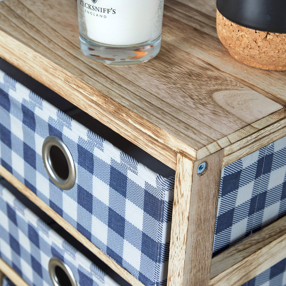 Home Source Weybourne 5 Drawer Fabric Storage Unit Image 3