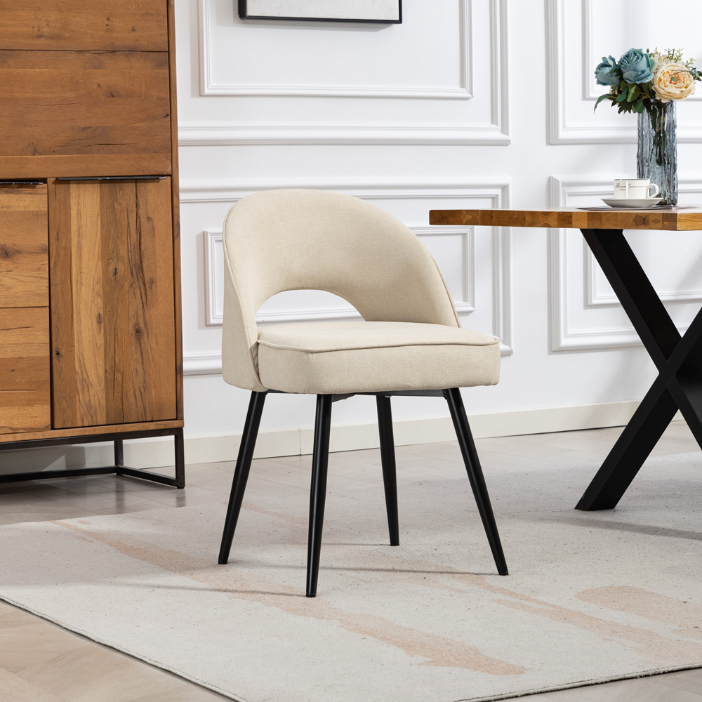 Artemis Home Ashley Set of 2 Beige Dining Chairs Image 4