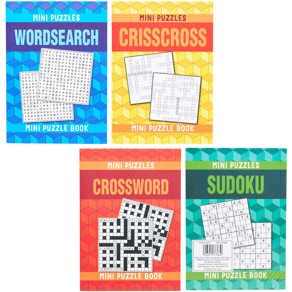 Mini Puzzle books Pack of 4 Image 2