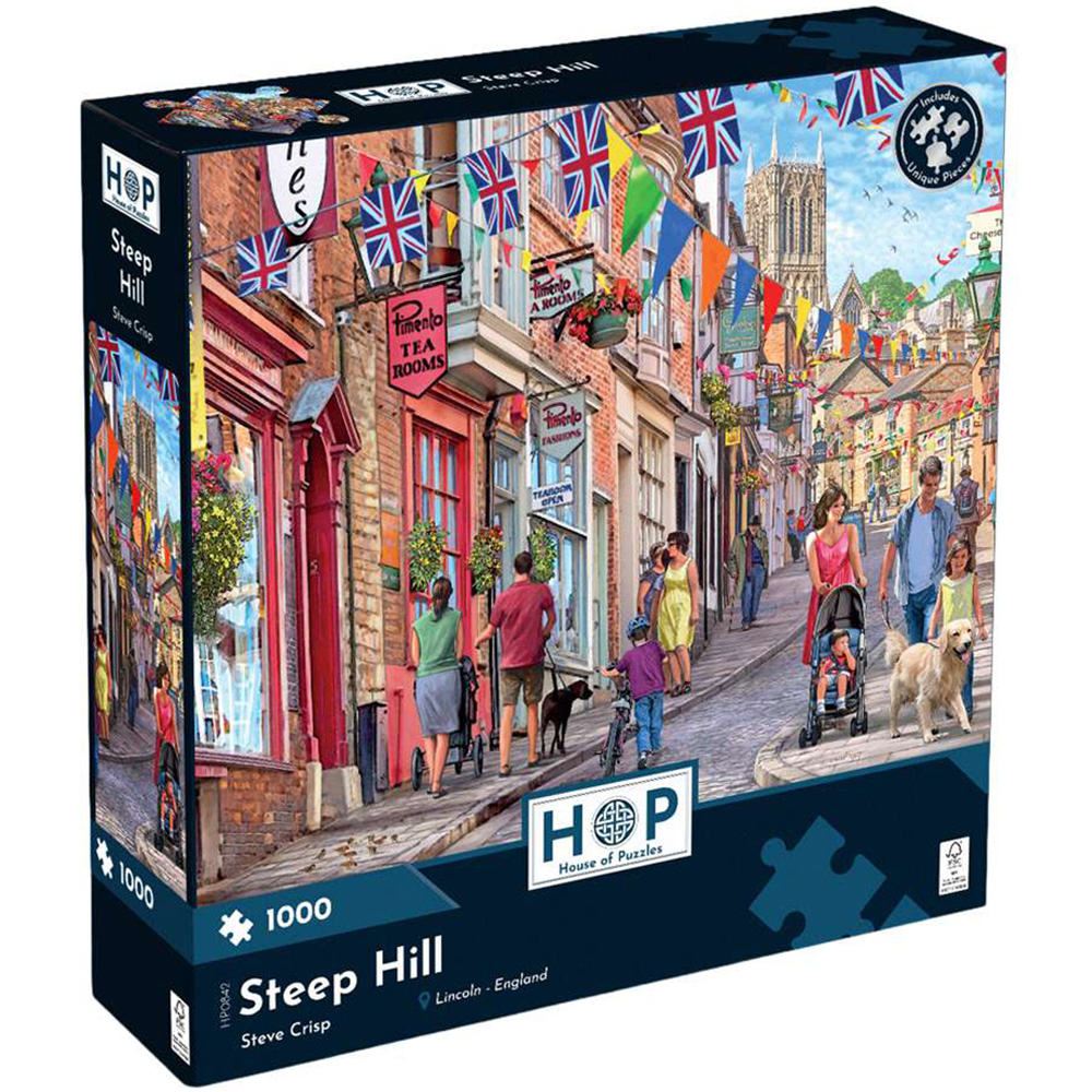 The House of Puzzles Steep Hill 1000 Piece Jigsaw Puzzle Image 2