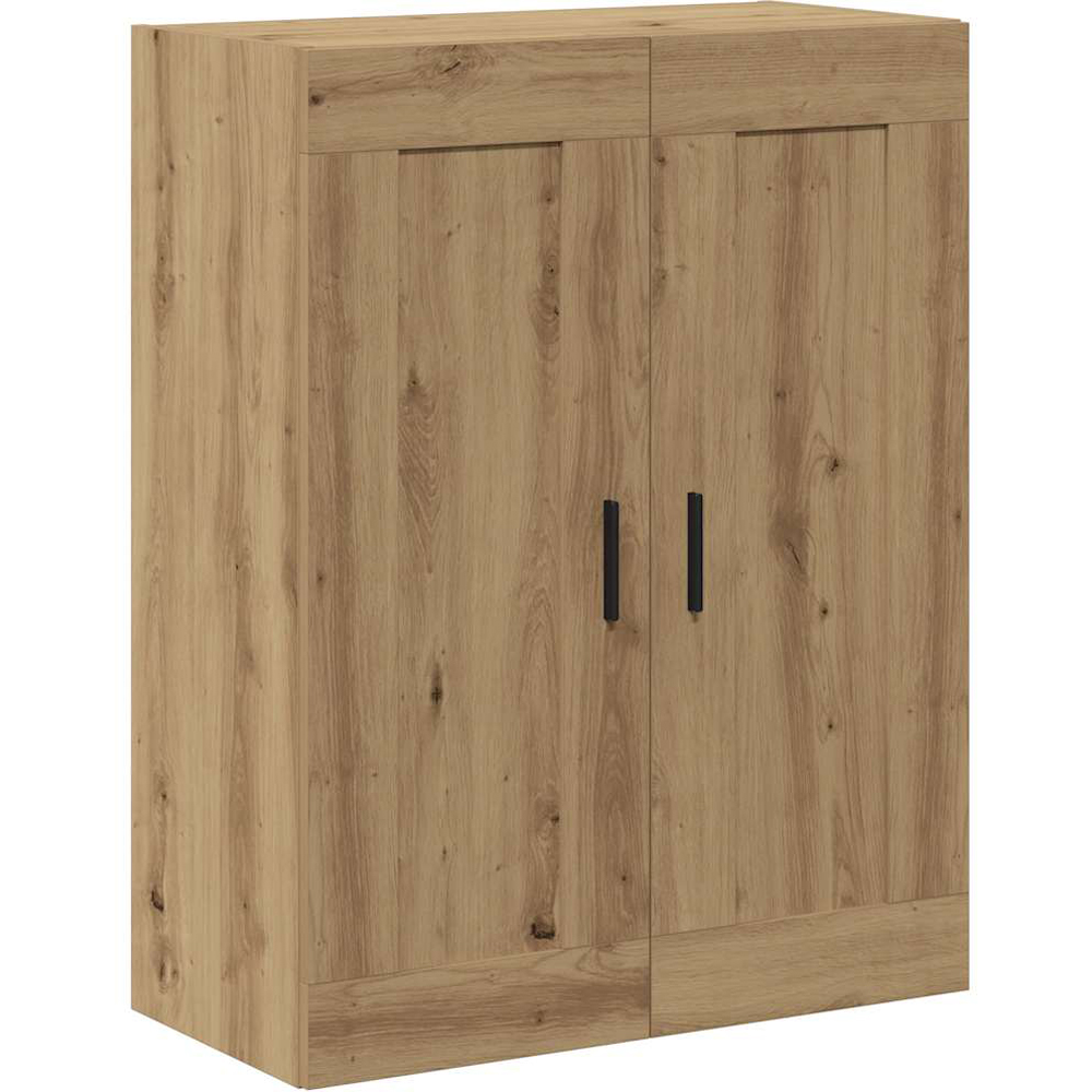 vidaXL 2 Door Oak Wooden Wall-Mounted Cabinet Image 2