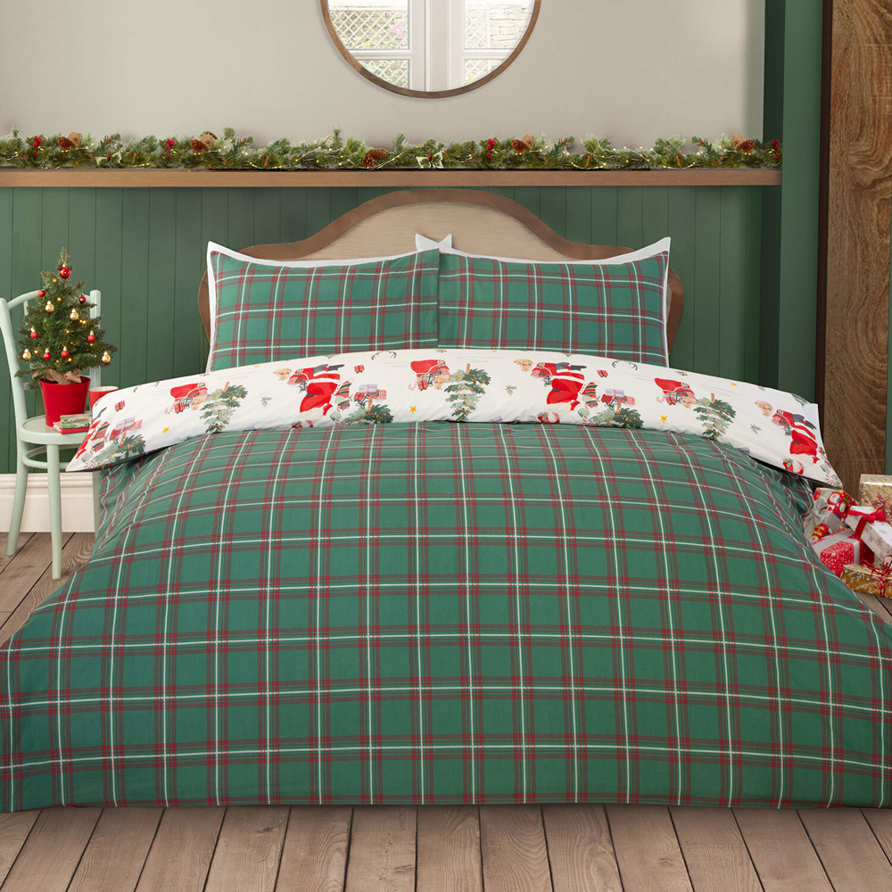 Vintage Santa Duvet Set Superking Image 2