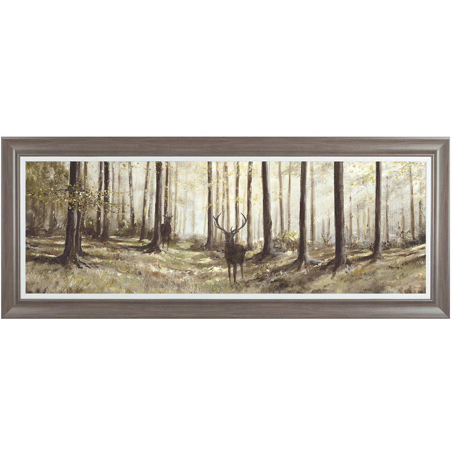 Timeless Stag Framed Printed Wall Art 54 x 134cm Image