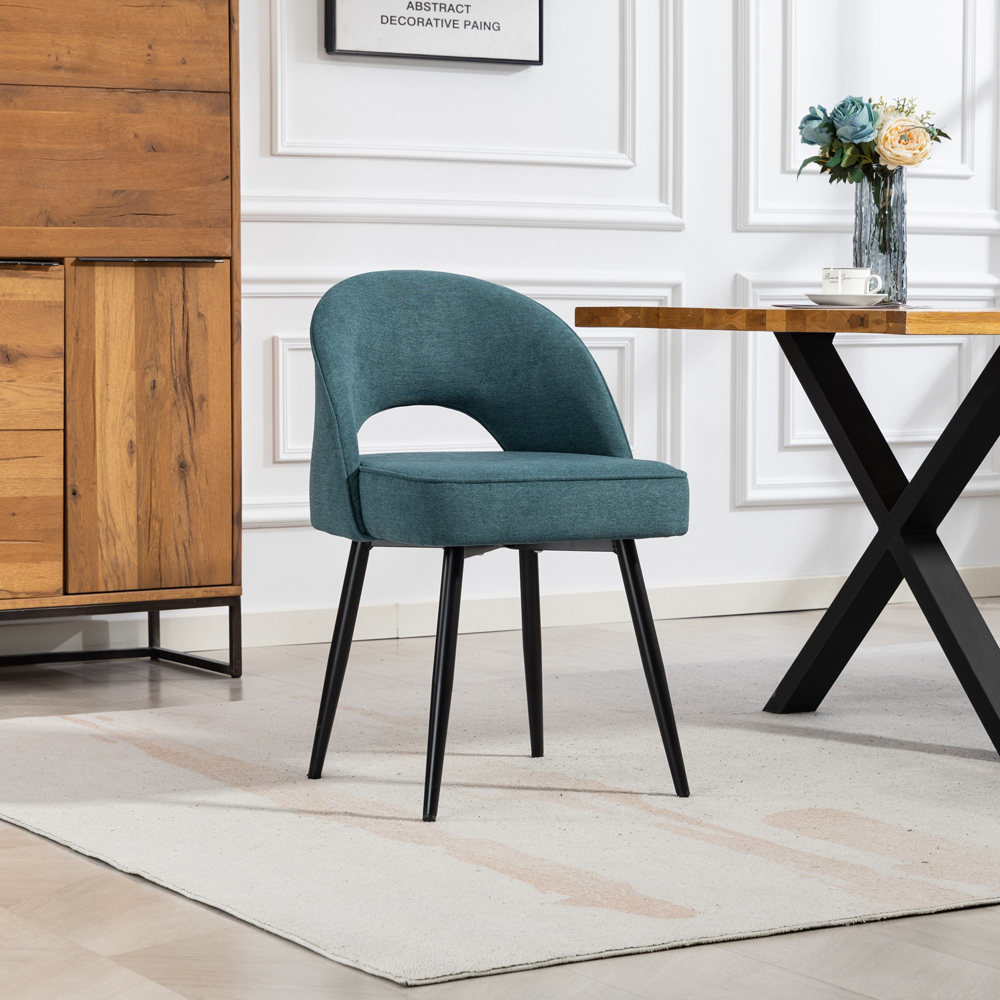 Artemis Home Ashley Set of 2 Teal Dining Chairs Image 4