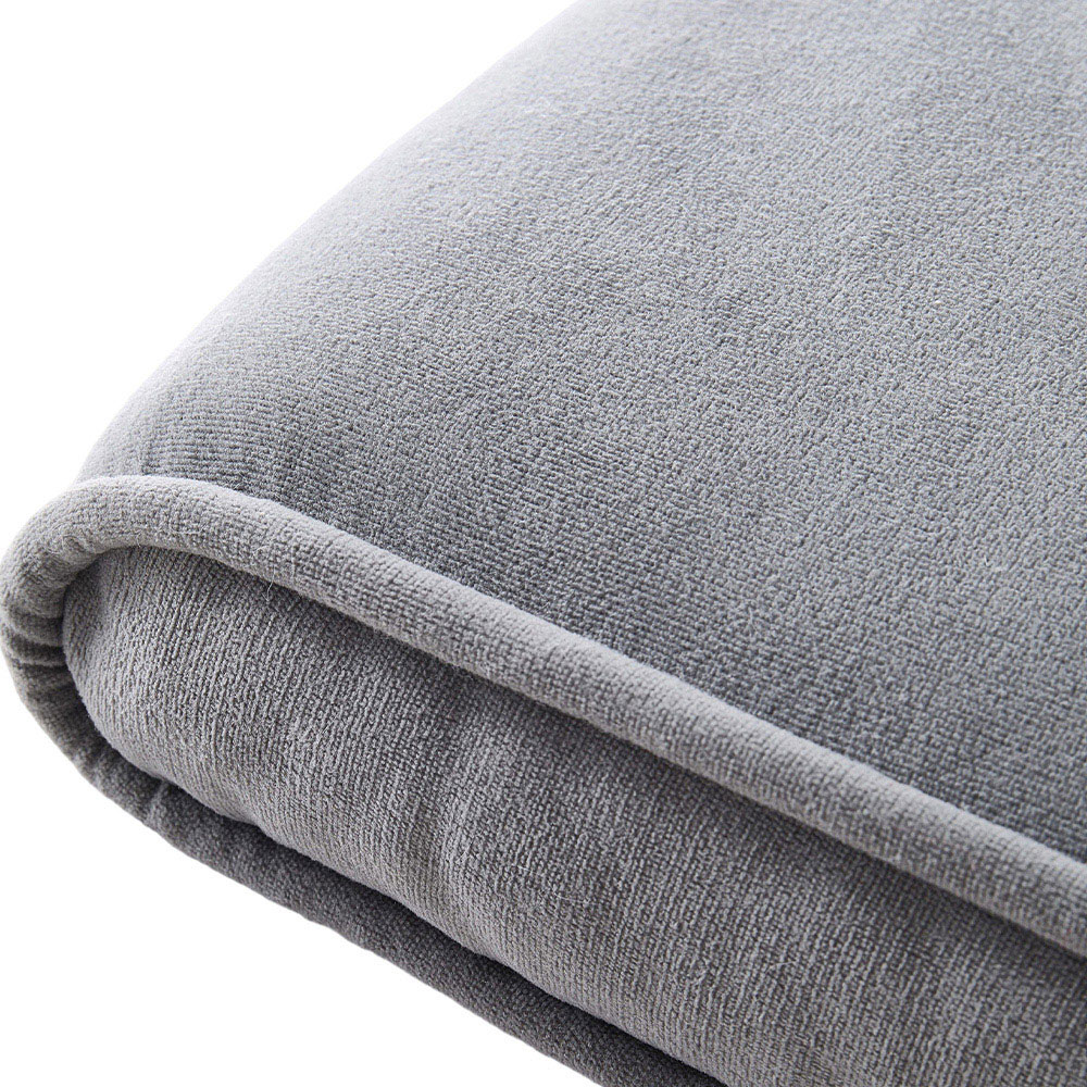 Living and Home Light Grey Quilted Rectangular Headboard Cushion with Side Pocket 60 x 180cm Image 4