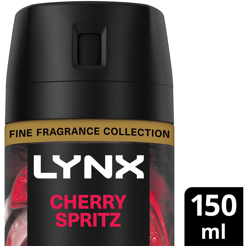 Lynx Men Cherry Spritz 72HR Freshness Deodorant Body Spray 150ml 6 Pack Image 4