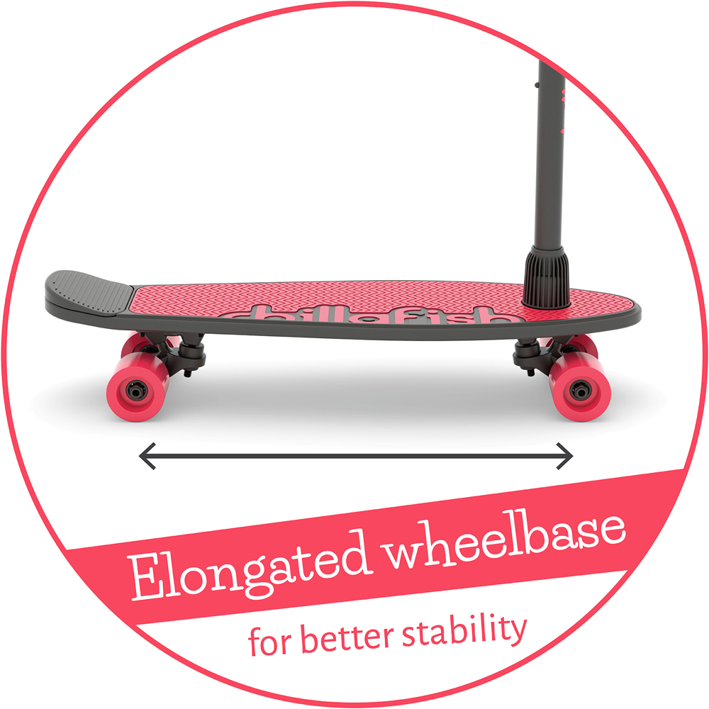 Chillafish SkatieSkootie 2 in 1 Coral 4 Wheel Skateboard Image 6