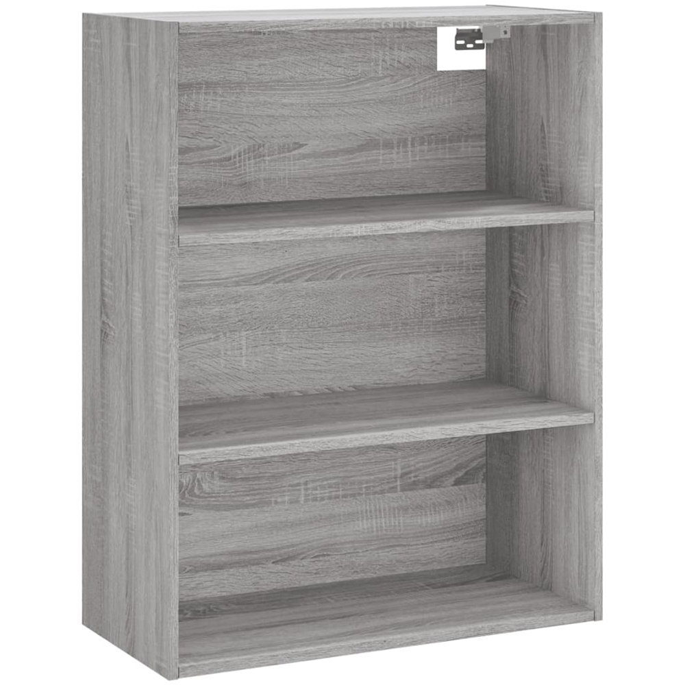 vidaXL 2 Glass Door 3 Shelf Grey Sonoma Highboard Image 5