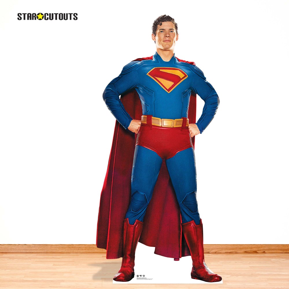 Star Cutouts David Corenswet Superman Hero Pose Cardboard Cutout 6ft Image 2