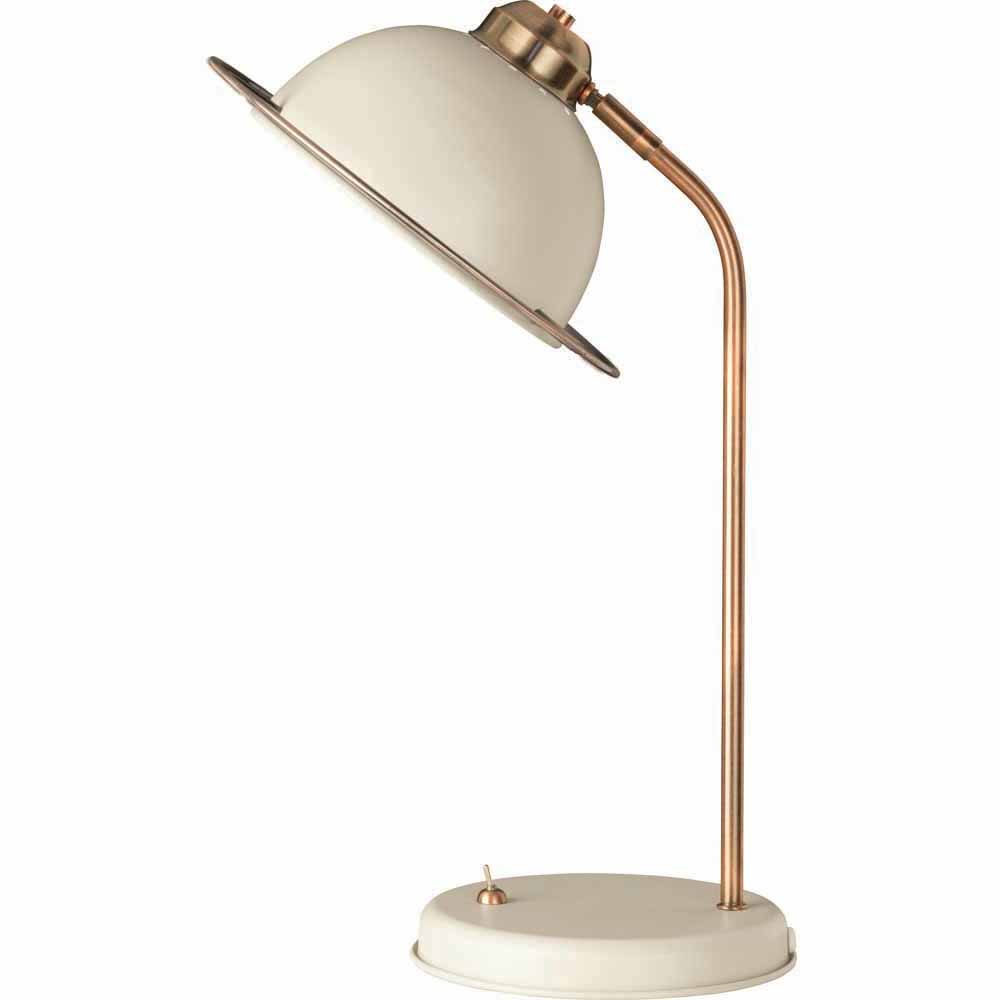 Blair Cream and Copper Table Lamp Image 1
