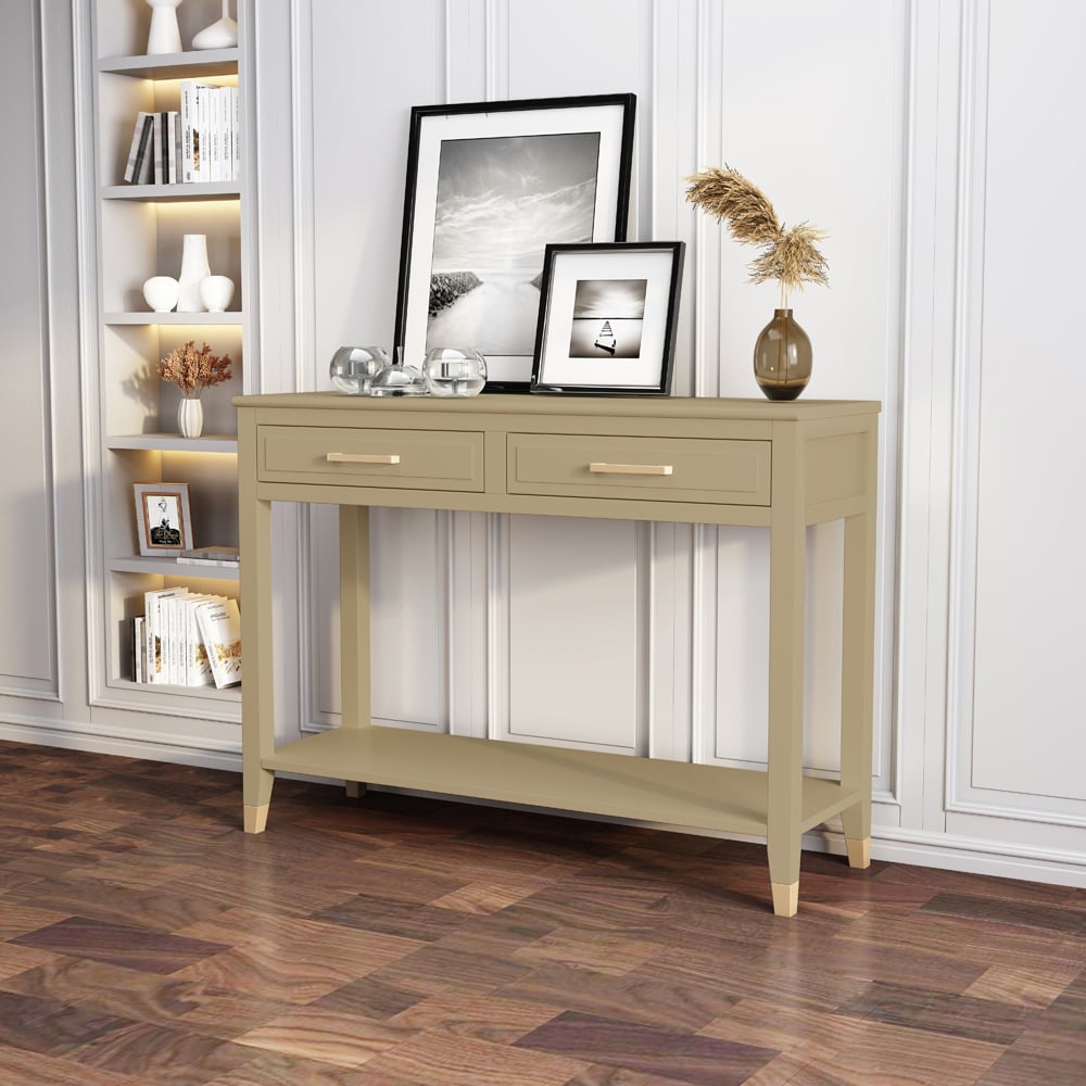 Palazzi 2 Drawer Clay Console Table Image 8