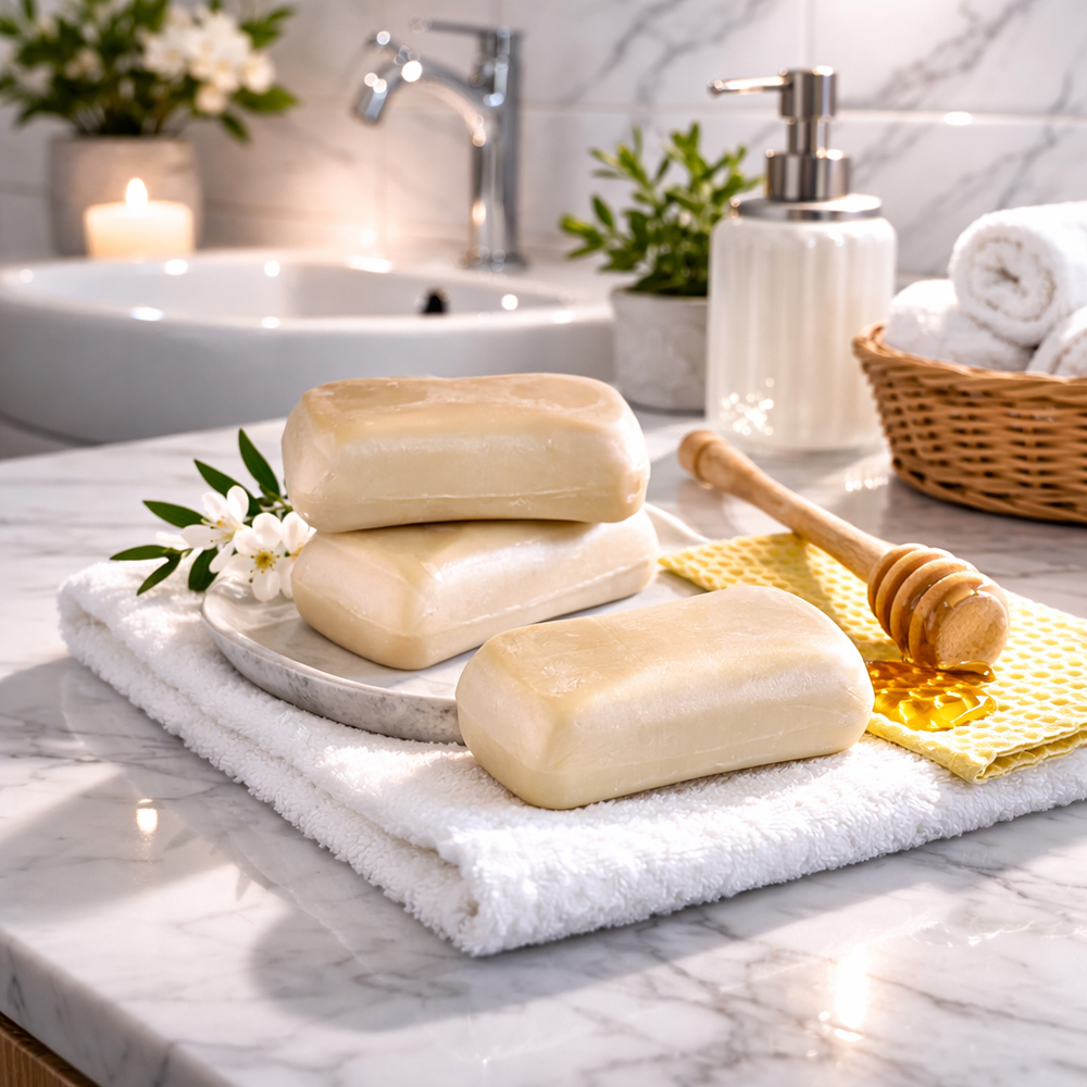 Avilo Goat Milk and Manuka Honey Soap 3 Pack Image 2
