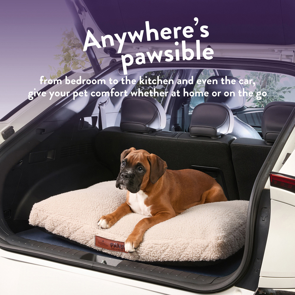 Slumberdown Medium Biscuit Sherpa Pet Bed Image 6