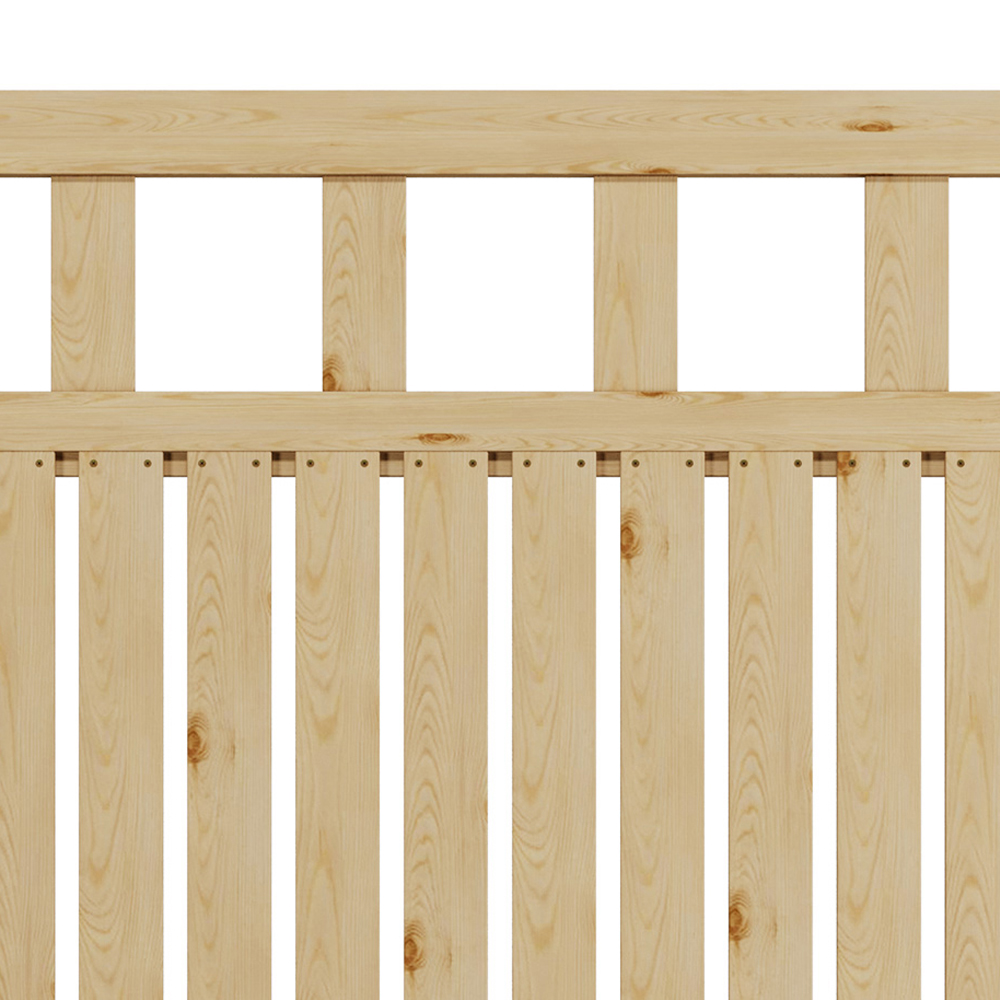 Outdoor Minimalist Nature Wooden Straight-Corner Garden Fence Door, 120 x 120 x 2.5cm Image 6