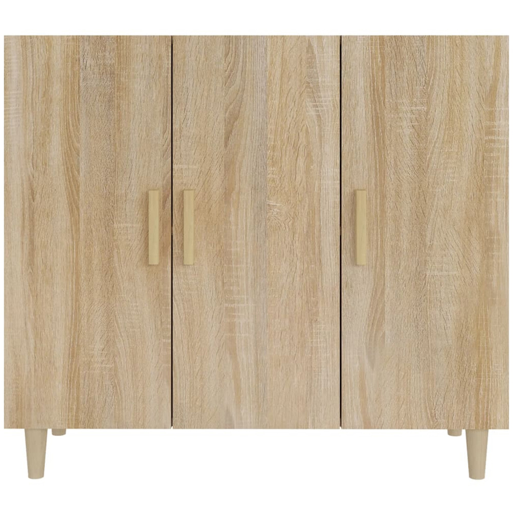 vidaXL 3 Door Sonoma Oak Sideboard Image 3