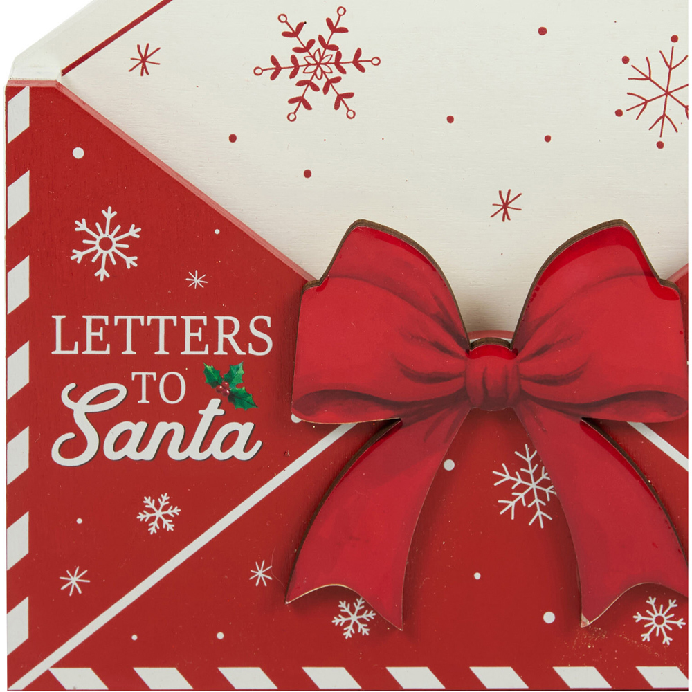 Wooden Christmas Envelope Decoration Image 6