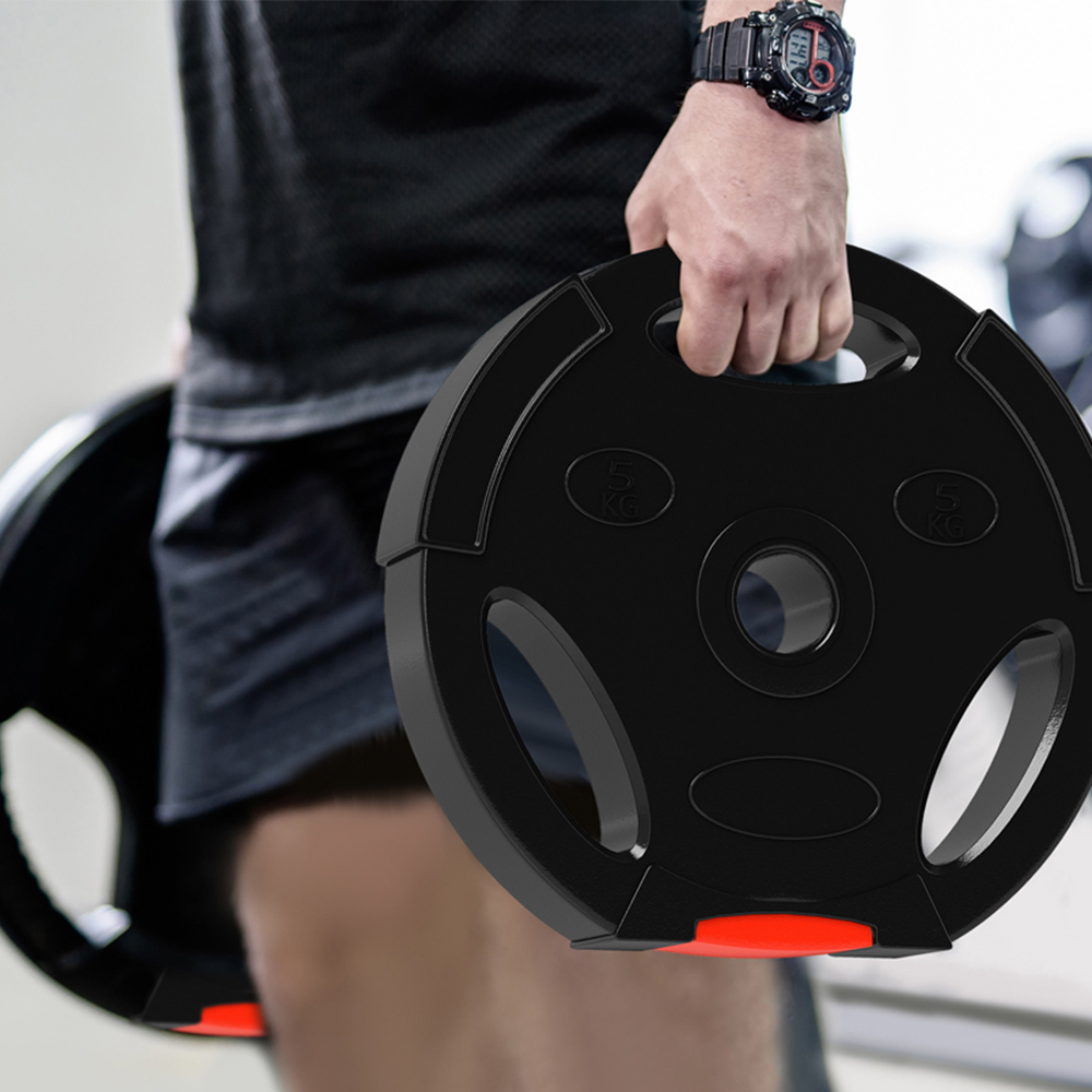 SPORTNOW Black Weight Plates Set 4 Pack Image 5