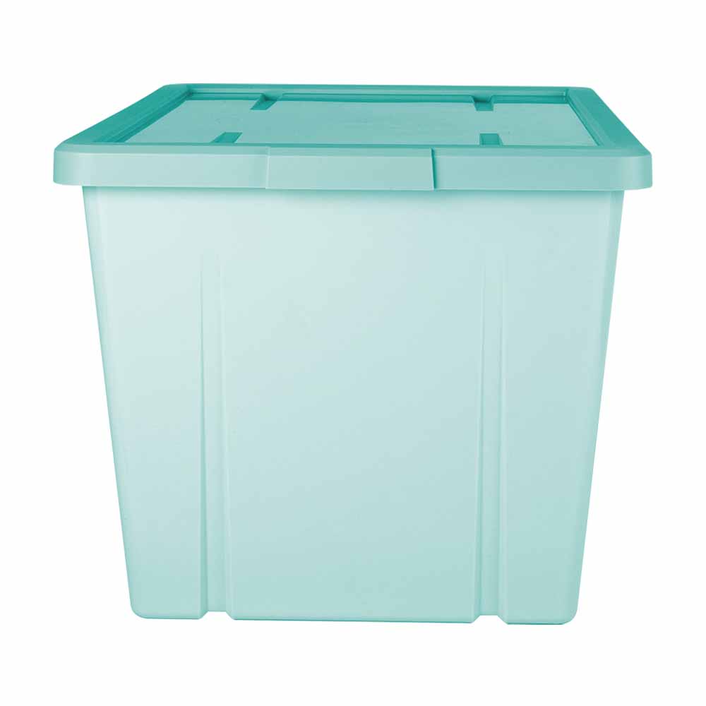 Wilko Storage Box Light Teal 60L Wilko
