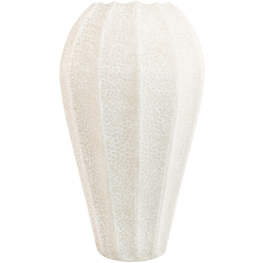 Lottie Tall Metal Vase White Image 1