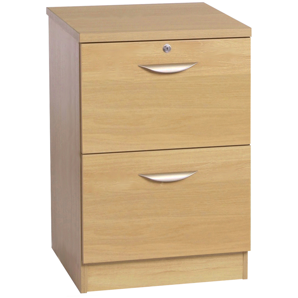 R White Cabinets 2 Drawer Brown Filing Cabinet Image 2
