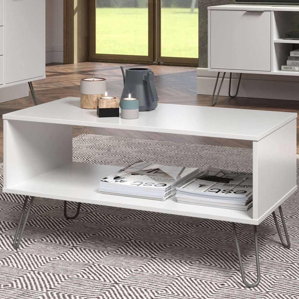 Core Products Augusta White Open Coffee Table Image 1