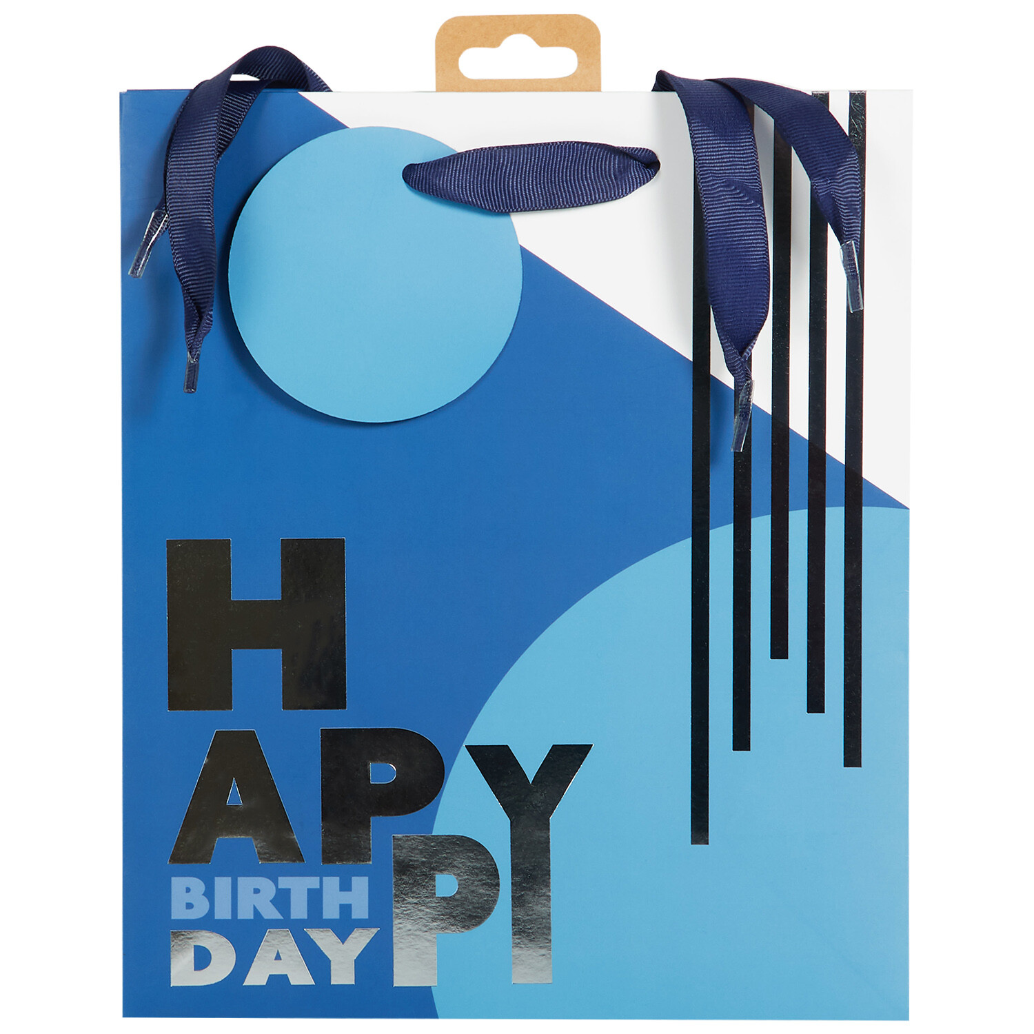 Pack of 4 Navy Birthday Medium Gift Bags Navy Image 2