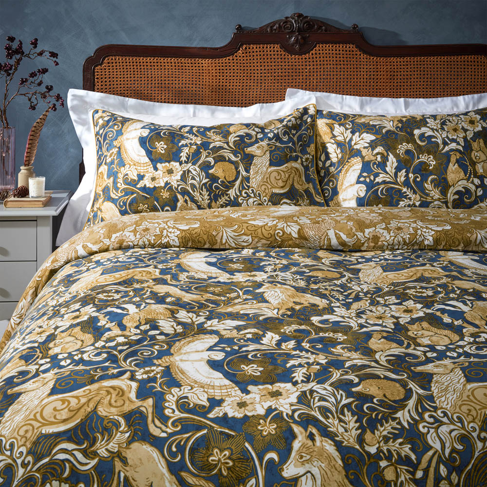 Paoletti Harewood Single Blue Duvet Set Image 2