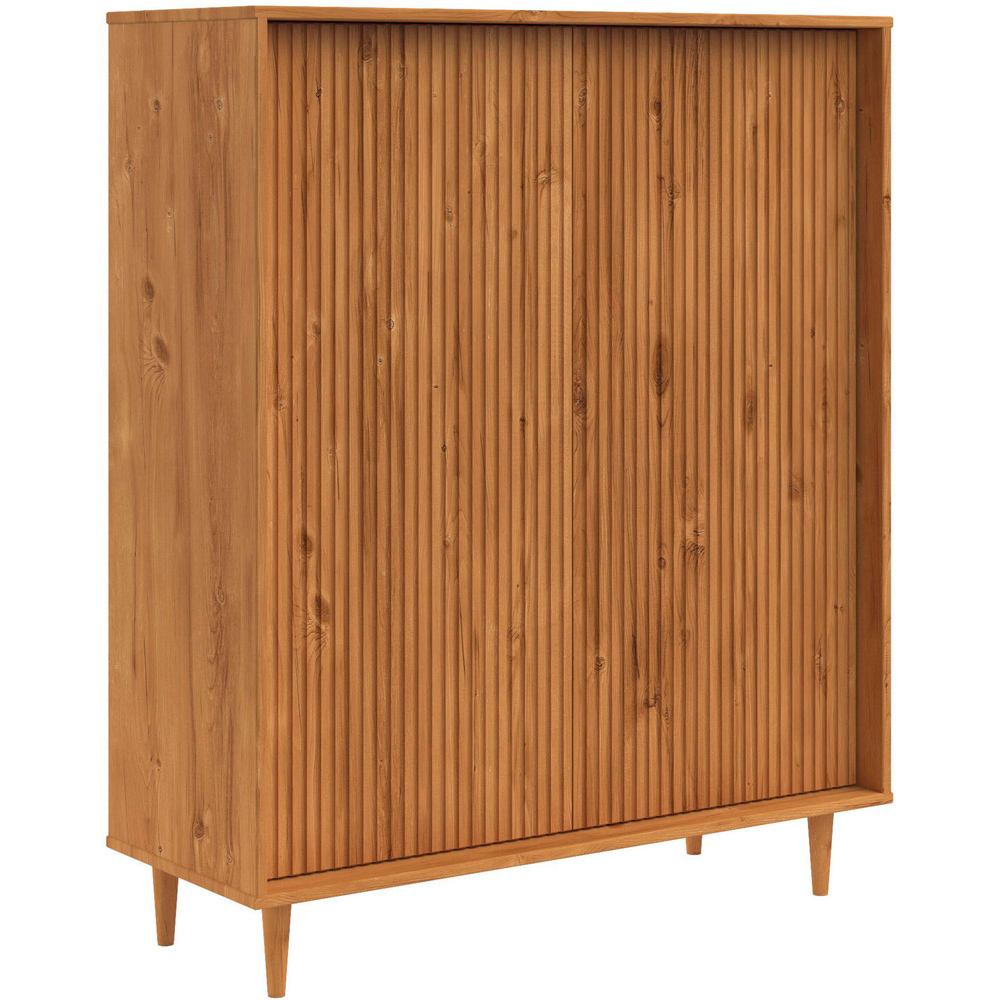 Loft24 Jerzy 2 Door Stained Wax Highboard Image 2