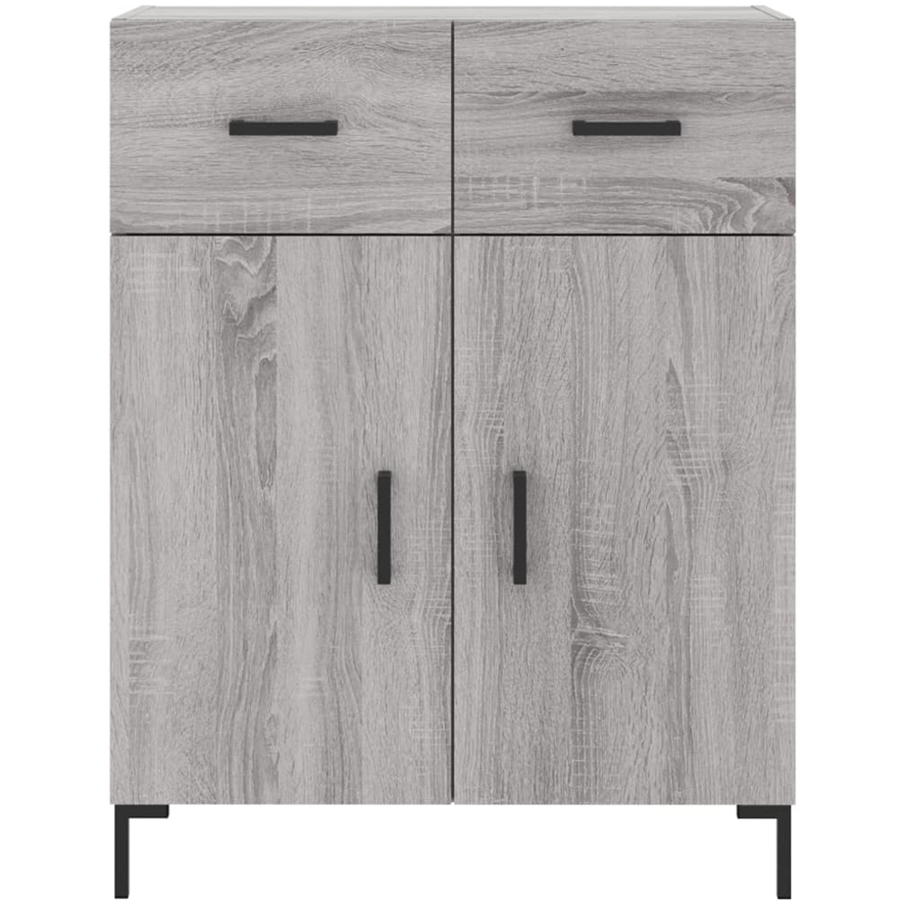 vidaXL 4 Door 2 Drawer Grey Sonoma Highboard Image 8