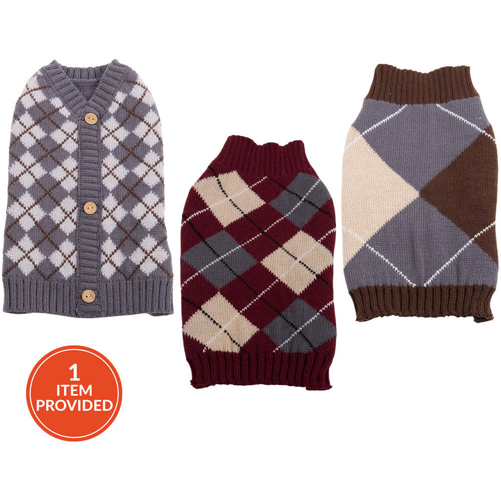Argyle Pet Jumper M Image 1