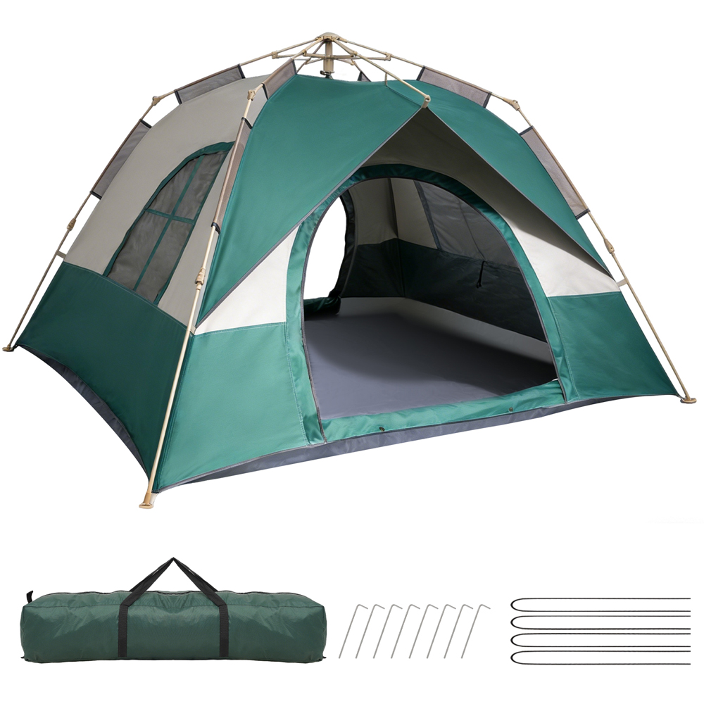 Willowmare 4-6 Person Waterproof Camping Tent Multicolour Image 2
