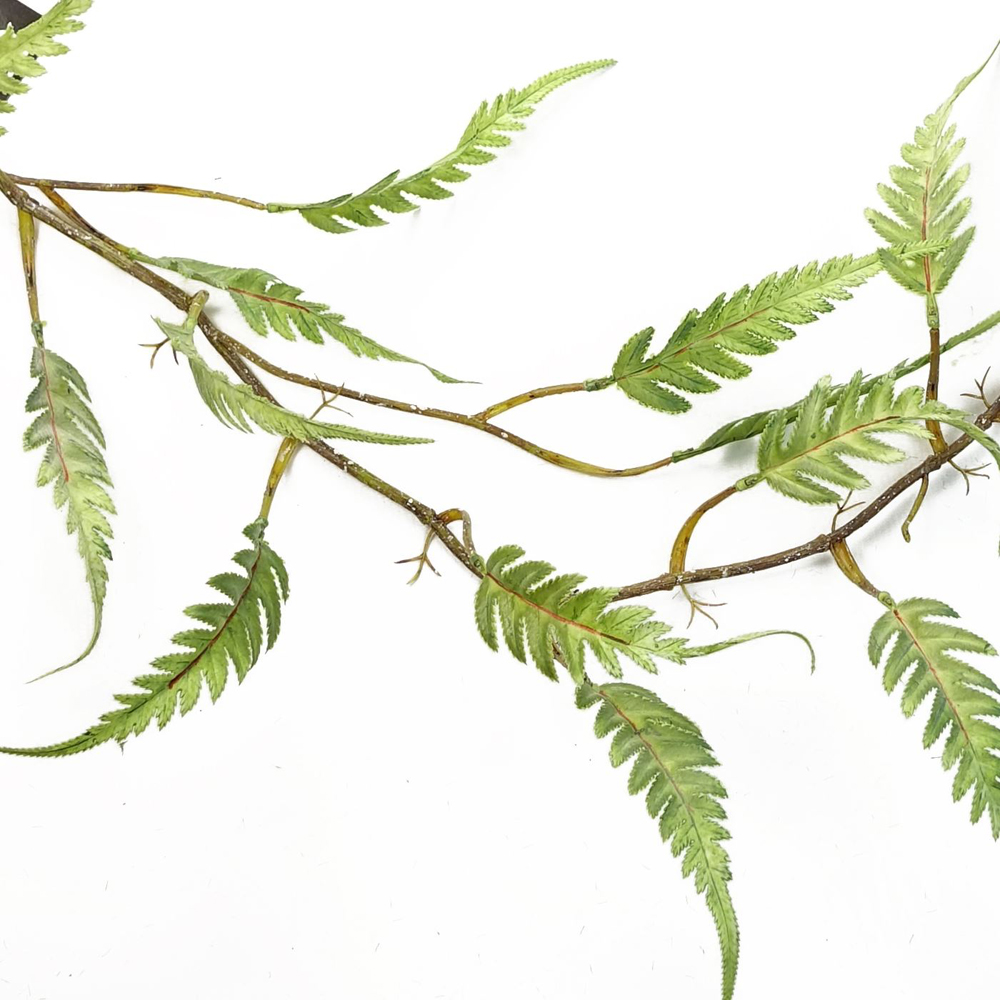 Leaf Trailing Fern Hanging Artificial Plant 4ft Image 2