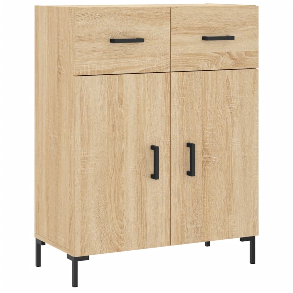 vidaXL 4 Door 2 Drawer Sonoma Oak Highboard Image 7