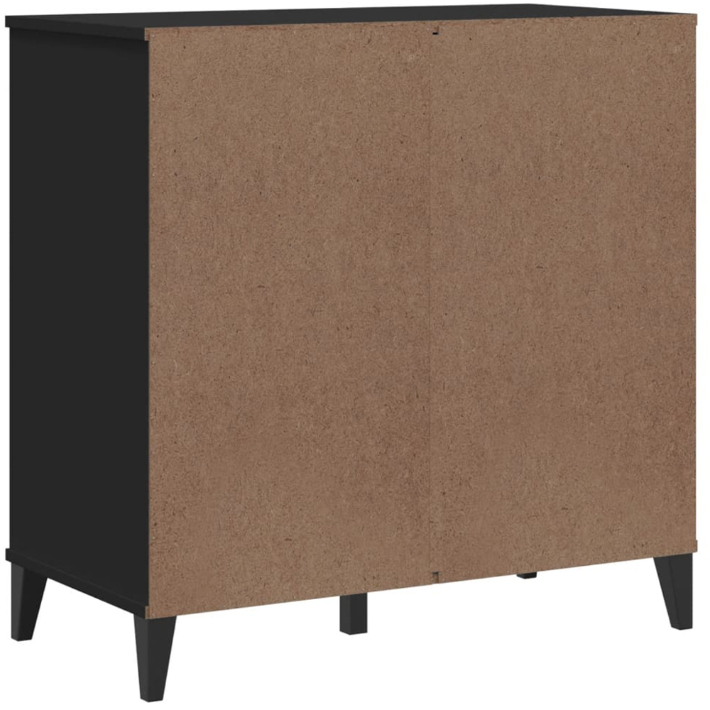 vidaXL 2 Door 2 Drawer Black Wooden Sideboard Image 7