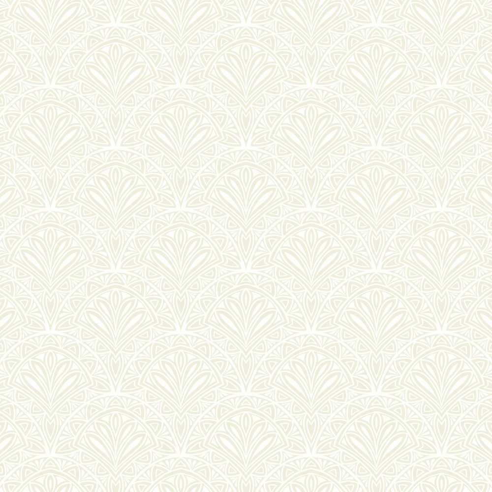 Hoopla Walls Elegance Ditsy Deco Fan Sage Wallpaper Image 1