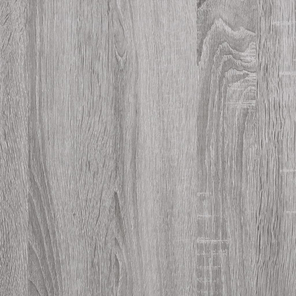 vidaXL 3 Shelf Grey Sonoma Wooden Sideboard Image 8