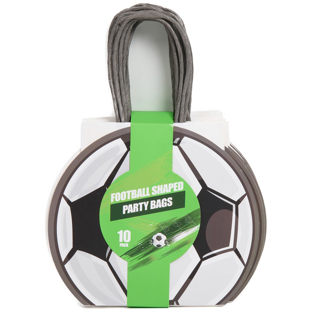 Pack of 10 Football Shaped Party Bags Image 2