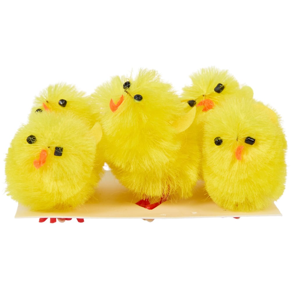 Easter Chick Decoration 6 Pack Image 3