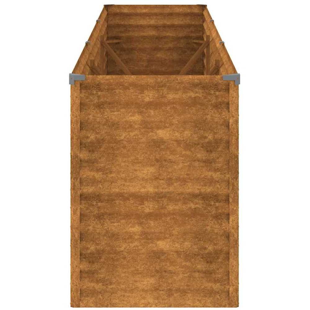 vidaXL Brown Corten Steel Raised Garden Bed 291 x 50 x 69cm Image 3