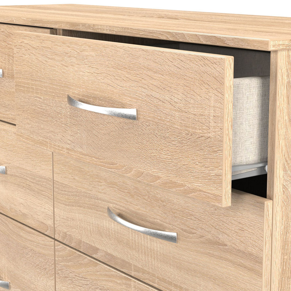 Crowndale Avon 6 Drawer Bardolino Oak Chest of Drawers Image 6