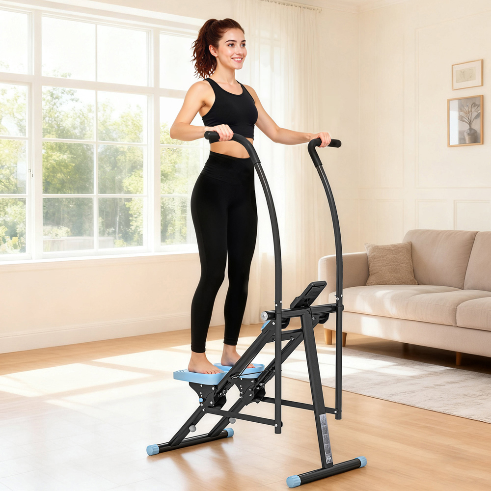 SPORTNOW Vertical Stair Stepper Exercise Machine with LCD Monitor Image 3