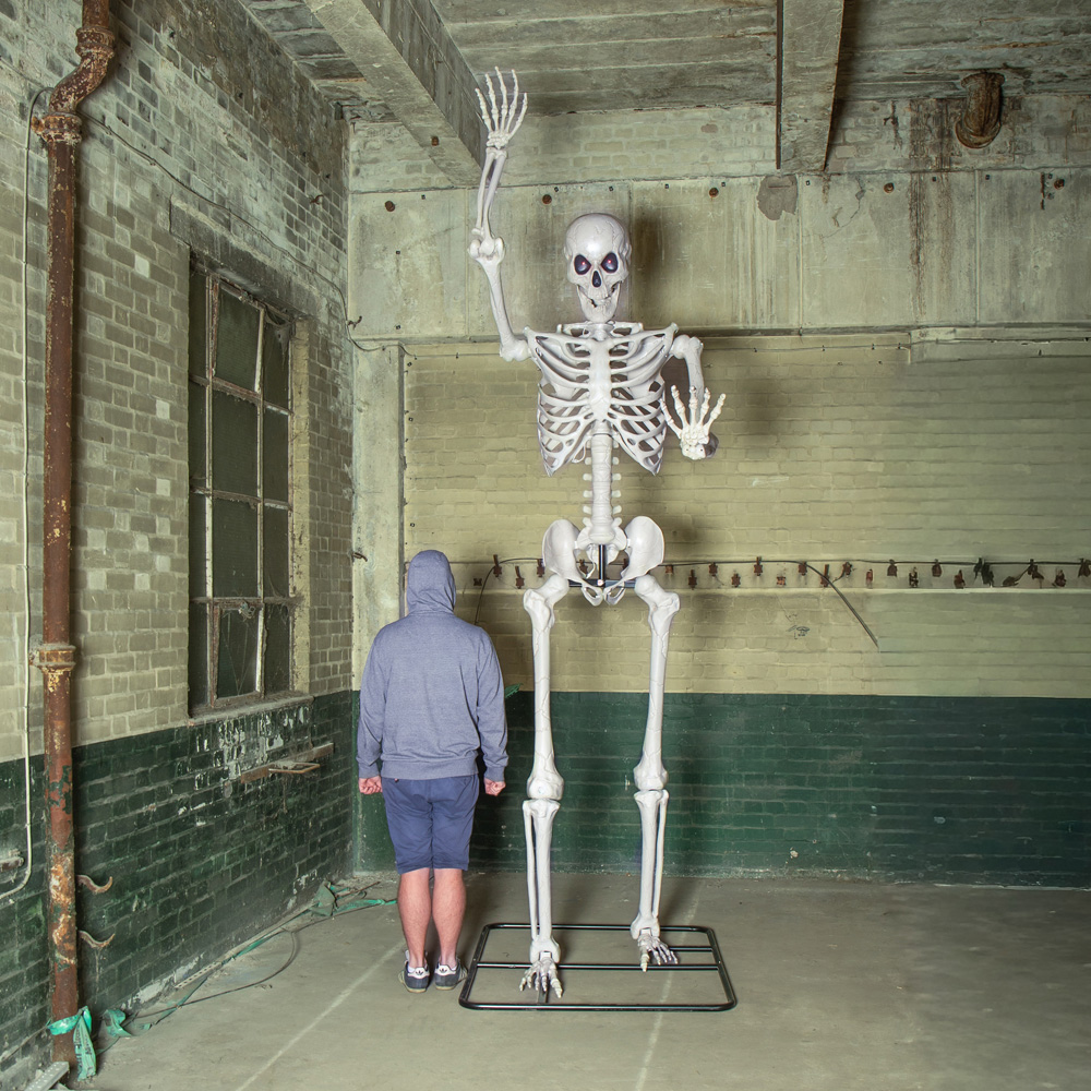 Samuel Alexander LED Posable Full Body Skeleton Halloween Decoration 10ft Image 9