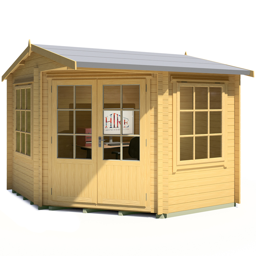 Shire Rochester 10 x 10ft Log Cabin Image 1