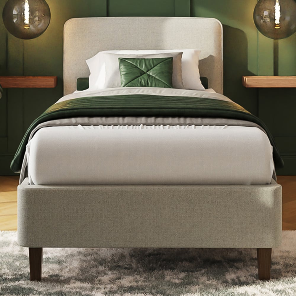 GFW Addison Single Grey Bed Frame Image 1